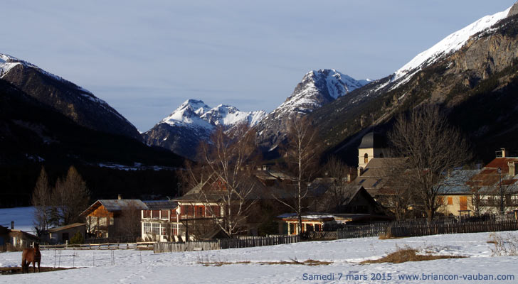 Le village des Alberts dans la vallée de la Clarée.