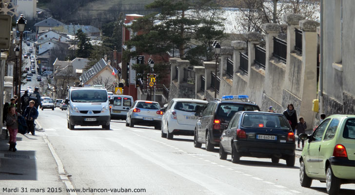 Avenue de la République à Briançon.