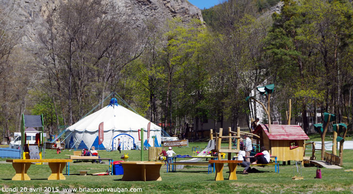 Le parc municipal de la Schappe à Briançon. 