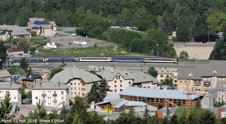 Le train à Briançon.
