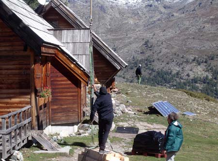 Refuge du Chardonnet : ravitaillement