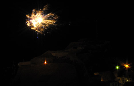 Feu d'artifice sur le Champ de Mars à Briançon