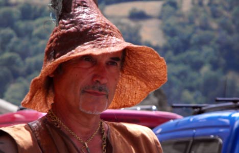 Musicien dans la Cité historique Vauban à Briançon