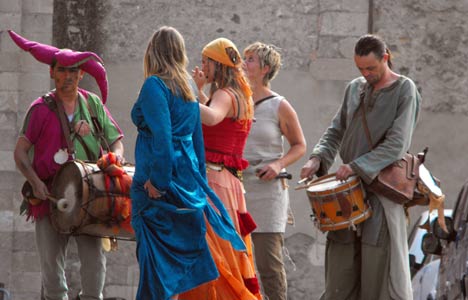 Musiciens dans la Cité historique Vauban à Briançon