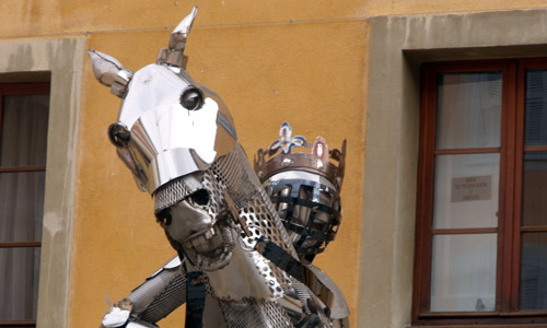 La place d'Armes dans la Cité Vauban d Briançon.