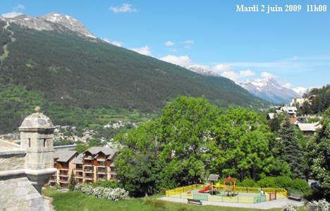 webcam Briançon (Le Prorel vu des remparts de la cité Vauban à Briançon)