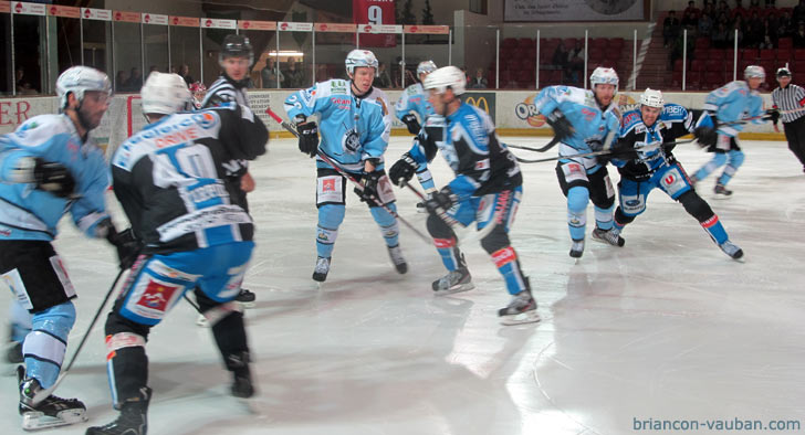 match de hockey sur glace à briançon