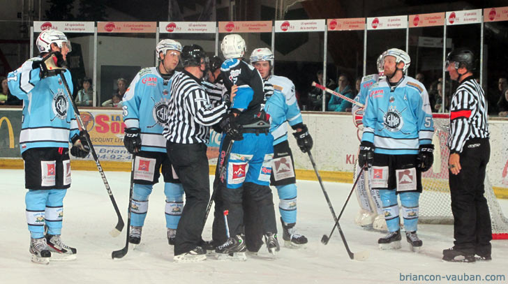 match de hockey sur glace à briançon