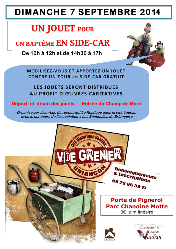Affiche du vide grenier &agrave;  Brian&ccedil;on