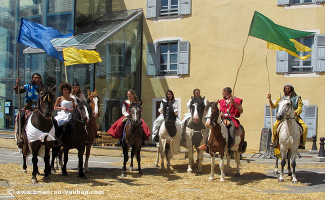 Les cavaliers d'Esteban à Briançon