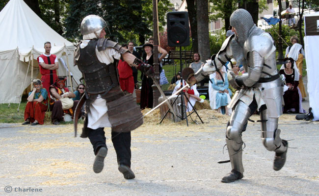 Un Chevalier place Général Eberlé à Briançon