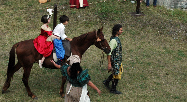 la troupe équestre d'Estoban à Briançn