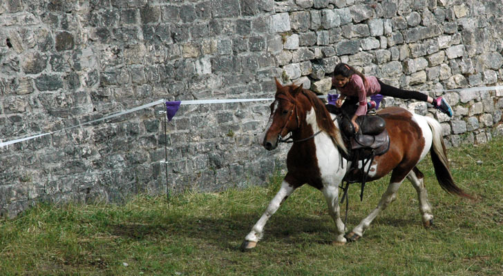 la troupe équestre d'Estoban à Briançn
