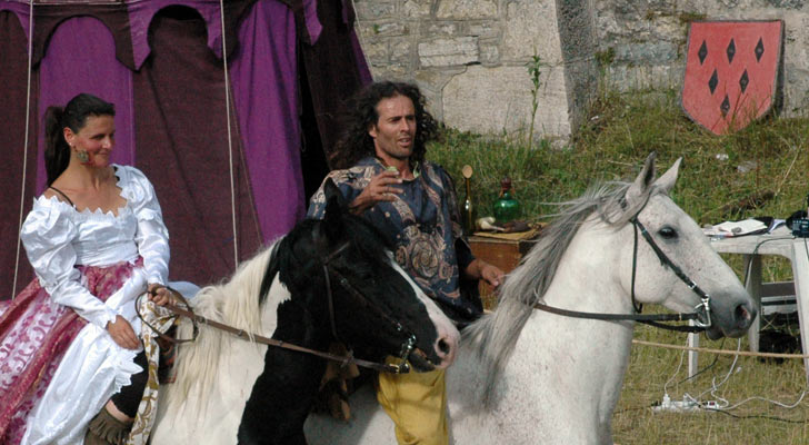 la troupe équestre d'Estoban à Briançn