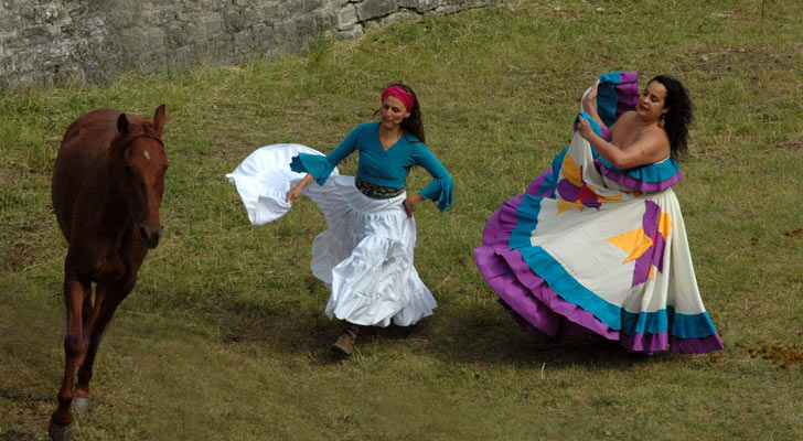 la troupe équestre d'Estoban à Briançn