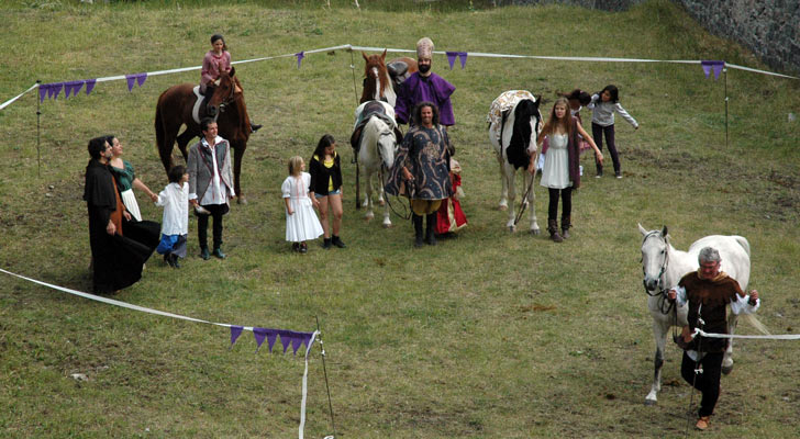 la troupe équestre d'Estoban à Briançn