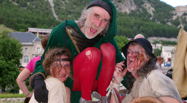 Dans les fossés de la cité Vauban de Briançon