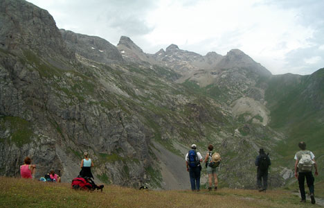 Photo d'une randonnée au dessus de l'Alp du Lauzet dans le Briançonnais