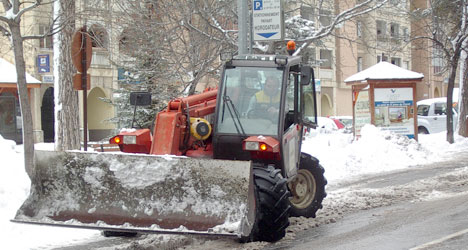 Déneigement à Briançon